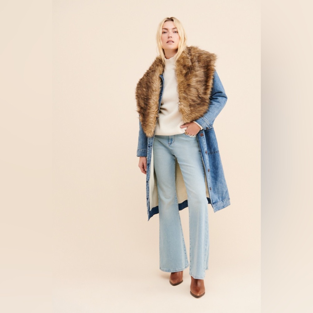ISO OneTeaspoon Penny Denim Coat size: med or large
